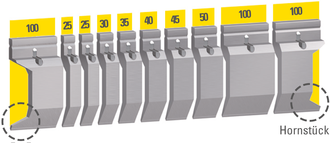Bovengereedschappen lengte 300 mm 
