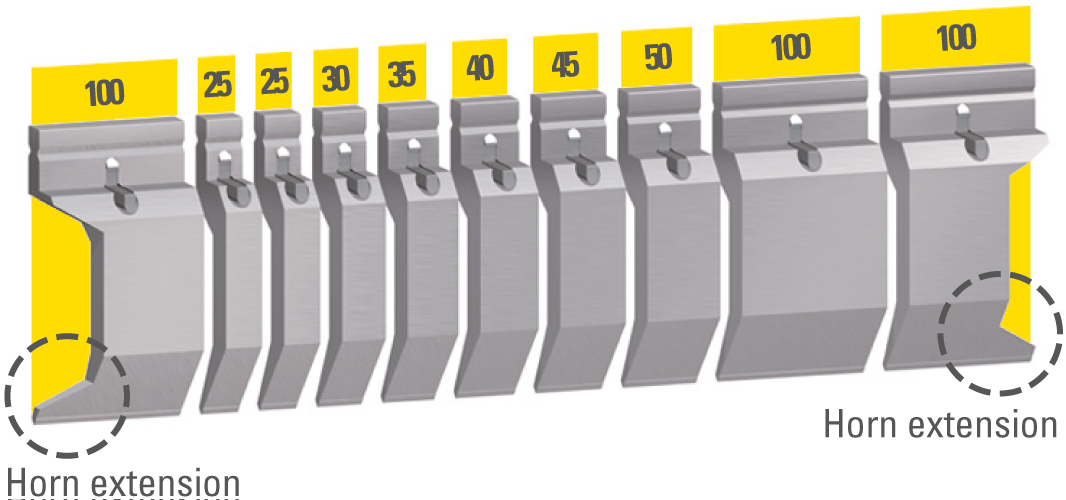 Bovengereedschappen lengte 300 mm 