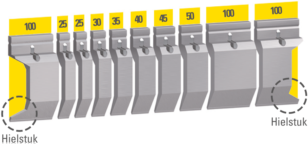 Bovengereedschappen lengte 300 mm 